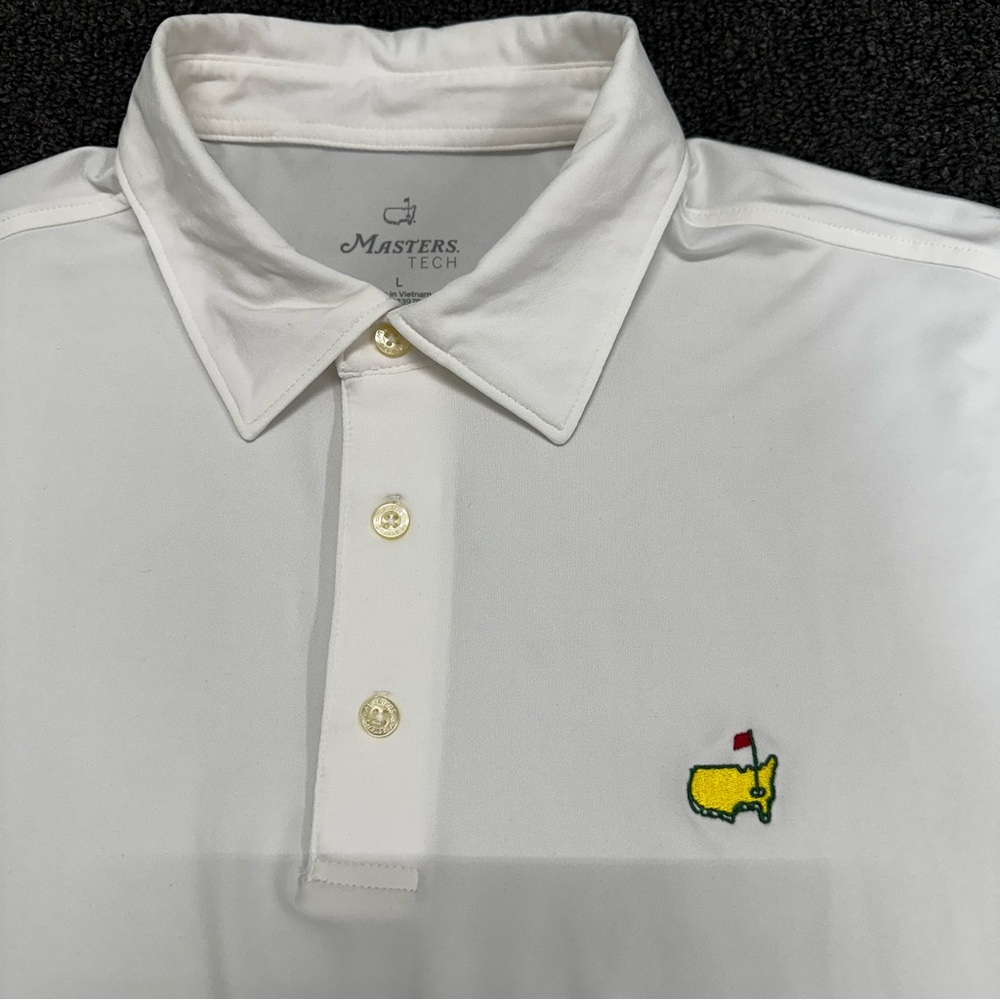 Masters Tech Solid White Performance Golf Polo Sh… - image 3